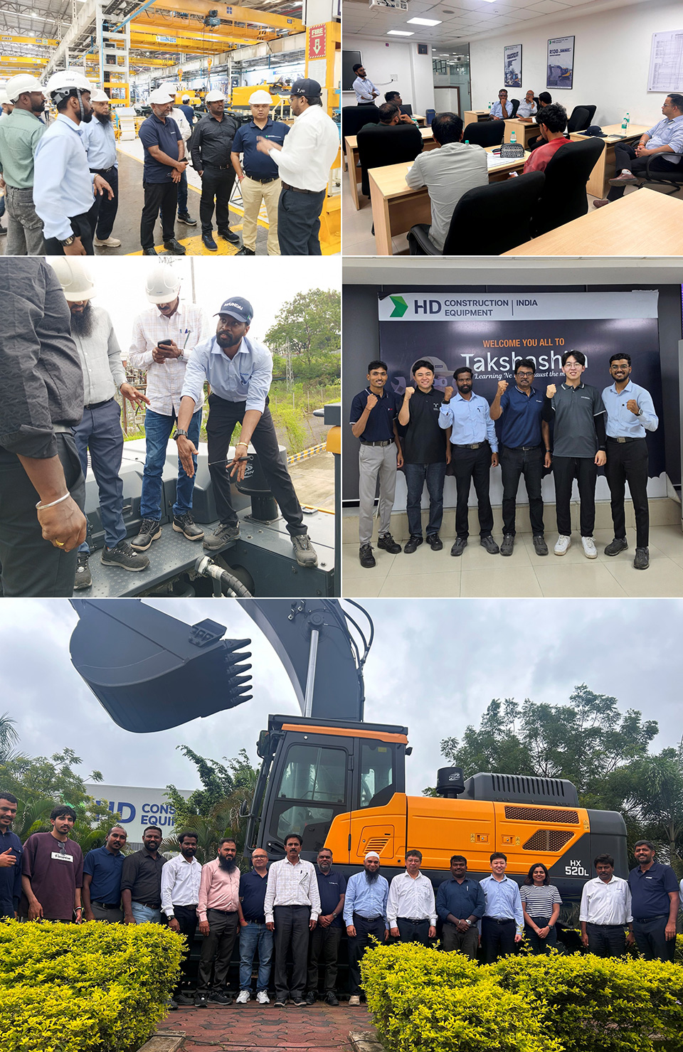 HD Construction Equipment held the "HX500 LT3 Service Technical Training" from July 27 to 31 at its Training Center in Pune, India, targeting three major dealers in the Middle East: ISD, Al Shirawi, and PMA.