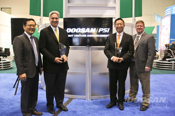 두산인프라코어, 美 PSI와 손잡고 산업용 가스엔진 시장 공략