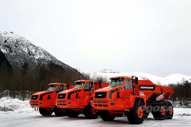 斗山工程机械(Doosan Infracore)，在挪威承揽铰接式自卸卡车20辆订单