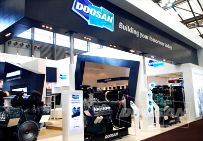 Doosan Infracore showcased the largest-ever product lineup at the 12th Shanghai International Power and Generating Sets Exhibition  