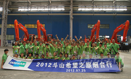 두산인프라코어, 중국에서 '두산희망기행 여름캠프' 개최