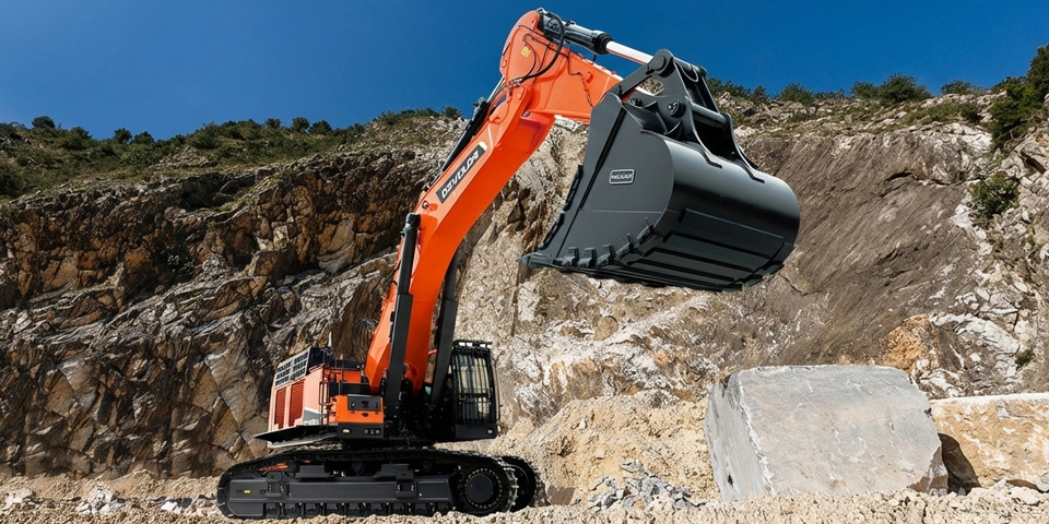 HD건설기계 100톤급 초대형 굴착기