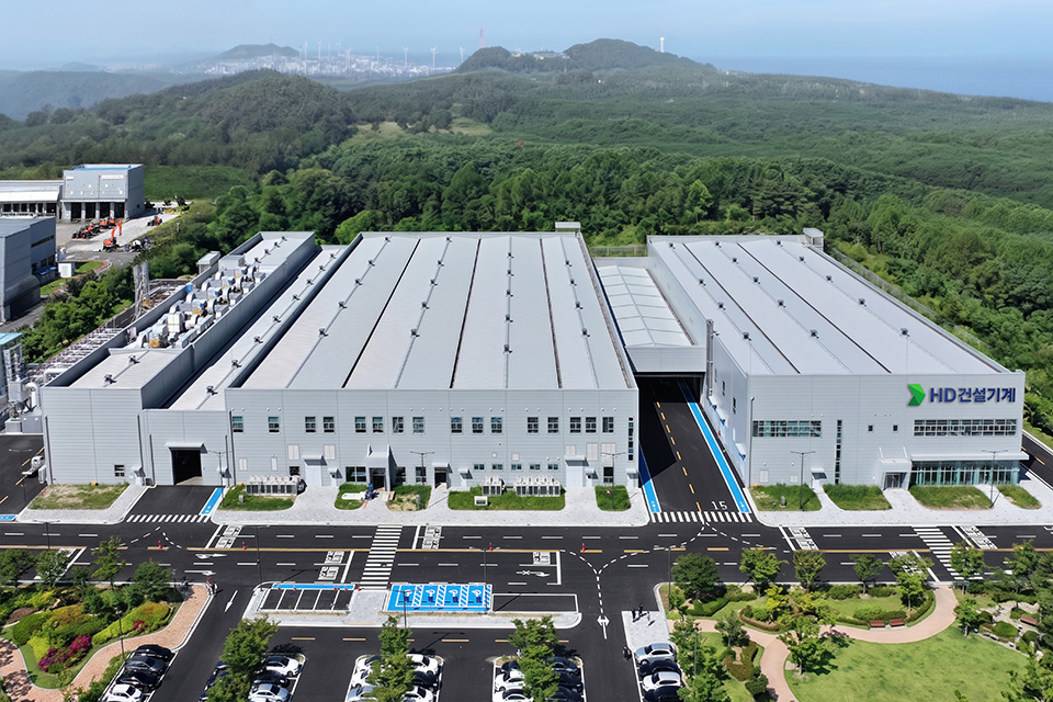HD건설기계 군산 엔진 신공장 전경