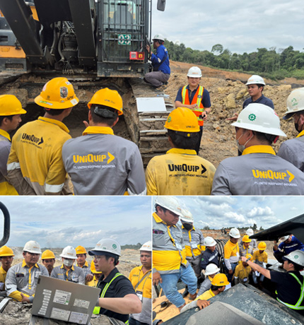 HD Construction Equipment conducted service technology training for Hyundai dealers in Indonesia and Morocco on ultra-large excavators from January 26 to 30.